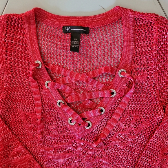 INC Metallic Thread Sweater - Picture 3 of 6